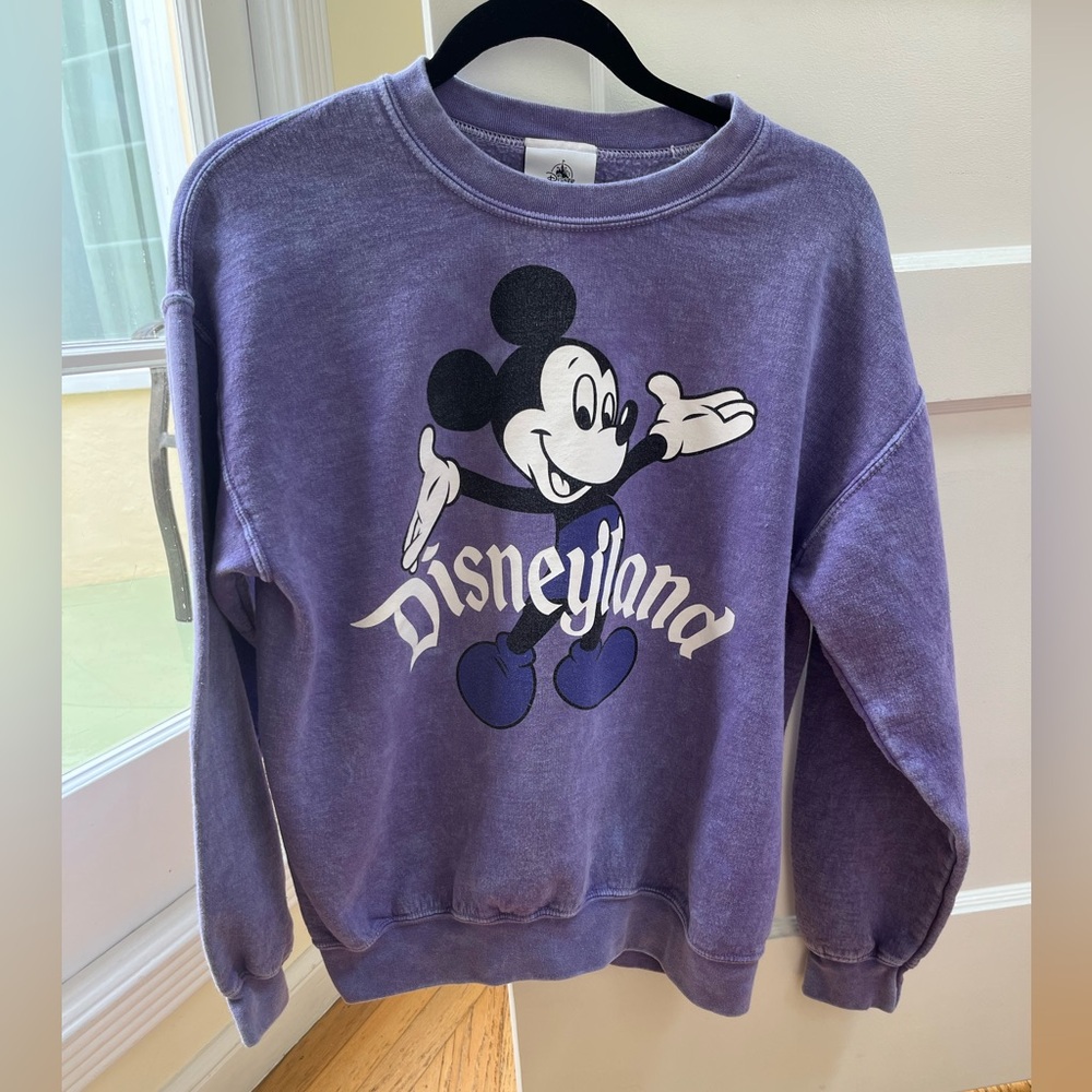 Disneyland Mickey Mouse Tie Die Crewneck Sweatshirt